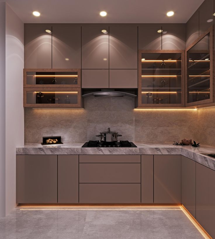 أفضل خامات المطابخ المودرن بالرياض | مقارنة بين الألمنيوم، الخشب، والكلادينج